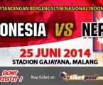 Inilah Tiket Indonesia vs Nepal